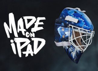 Casco de Hockey diseñado con un iPad