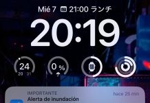 Alertas de inundación de la App del Tiempo de iOS