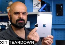 iPad mini 7 con un logo de Apple que se puede quitar de la carcasa