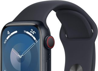 Apple Watch Series 9 [GPS + Cellular, 41mm] Caja de Aluminio Medianoche