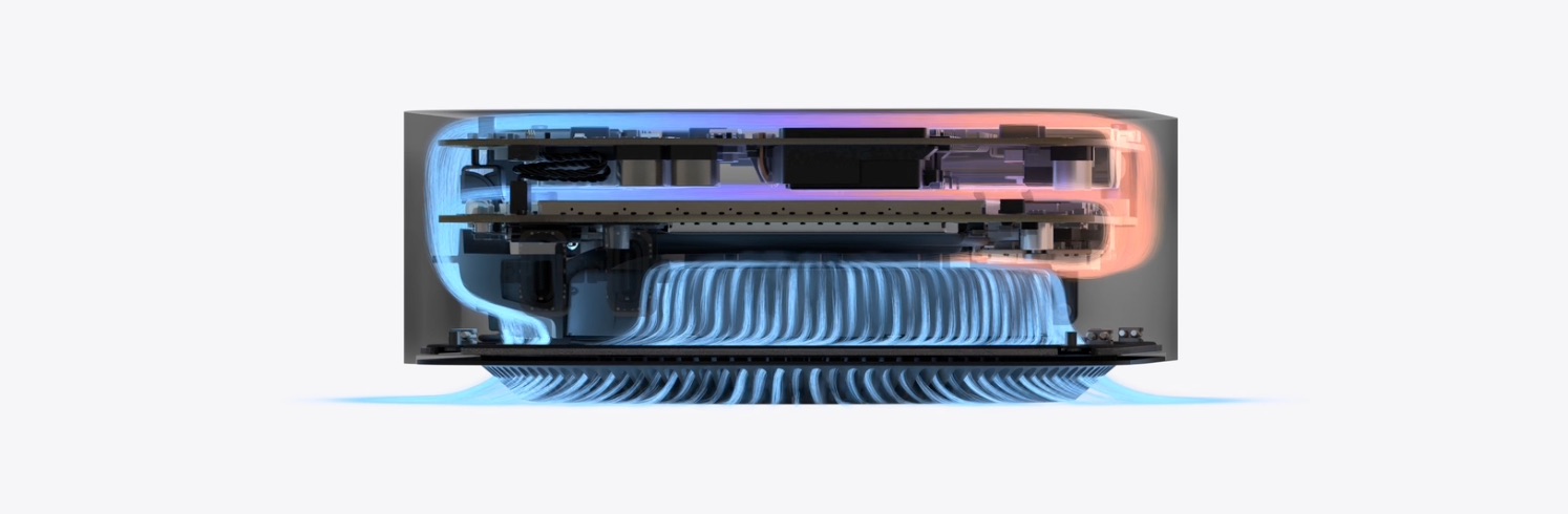 Sistema de refrigeración del Mac mini 2024