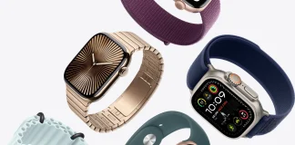 Apple Watch Series 10 con correa Link Bracelet dorada