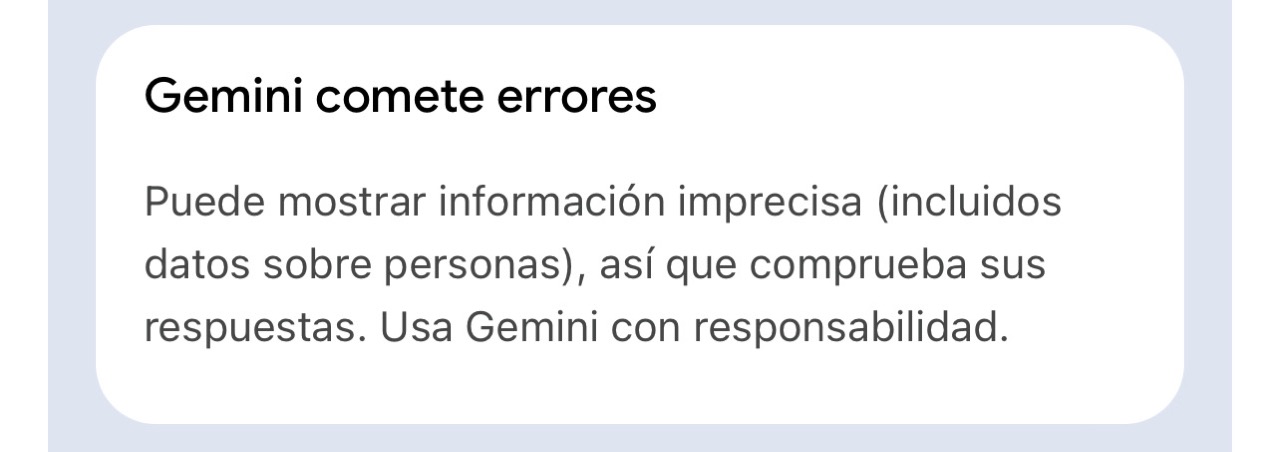 Google Avisa: Gemini comete errores