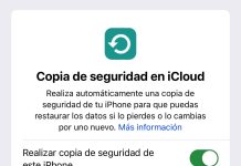 Copia de seguridad en iCloud