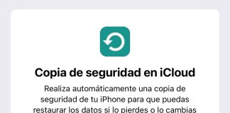 Copia de seguridad en iCloud