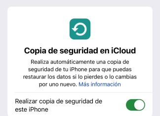 Copia de seguridad en iCloud