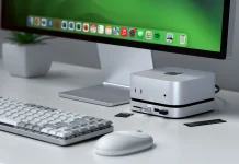 Stand y Hub USB y SSD para Mac mini