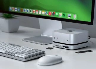 Stand y Hub USB y SSD para Mac mini