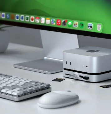 Stand y Hub USB y SSD para Mac mini