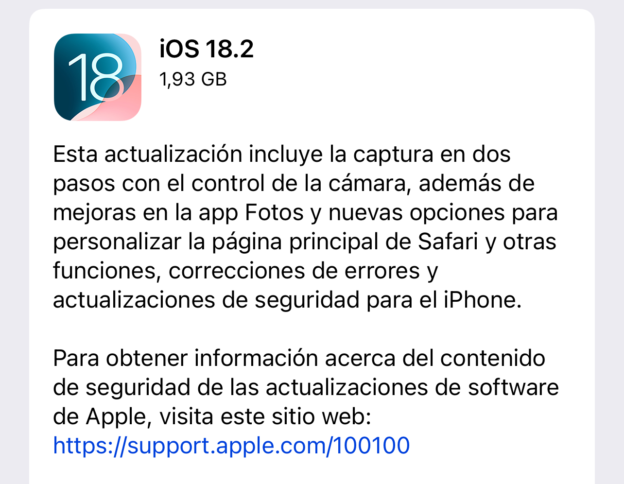 iOS 18.2