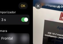 Apple de control remoto para la cámara en el Apple Watch