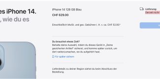 iPhone 14 no disponible en la Apple Store de Suiza