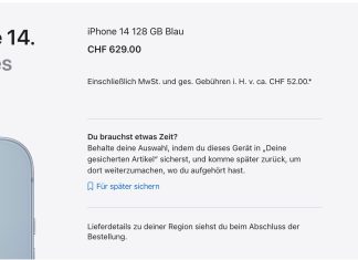 iPhone 14 no disponible en la Apple Store de Suiza