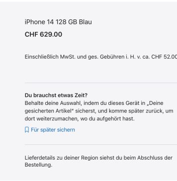 iPhone 14 no disponible en la Apple Store de Suiza