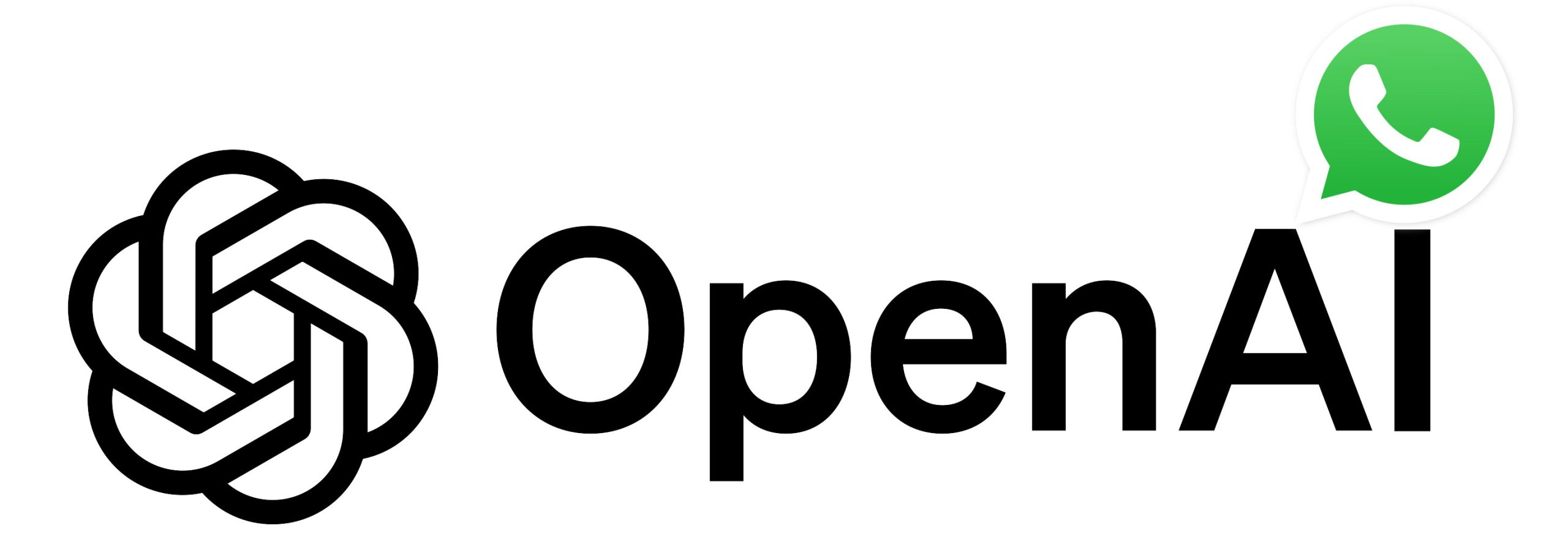 Logo de OpenAI y WhatsApp