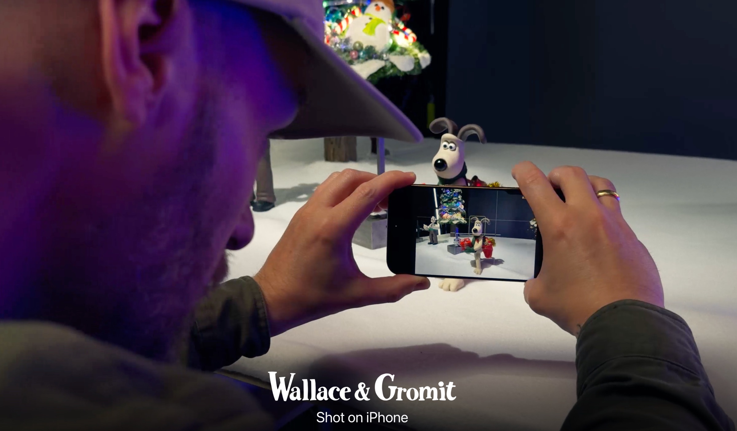 Wallace & Gromit fotografiados con un iPhone 16