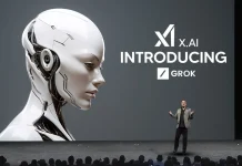 Elon Musk presentando Grok