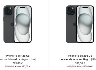 iPhone 15 reacondicionado a la venta en la web de Apple en España