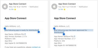 Cambio en un email de una App a otra, en pocos días, para la AltStore PAL