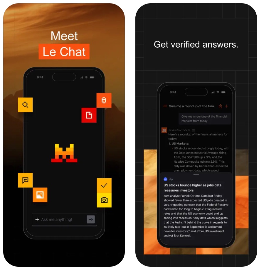 Le Chat, la App de la IA de Mistral AI