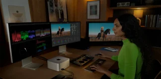 Utilizando el Mac Studio para editar vídeo