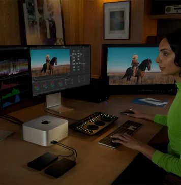 Utilizando el Mac Studio para editar vídeo