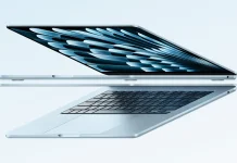 MacBook Air con M4 en color azul cielo