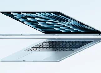 MacBook Air con M4 en color azul cielo