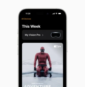 App de contenidos en 3D para las Vision Pro, con mención a la nueva App de Vision Pro en el iPhone