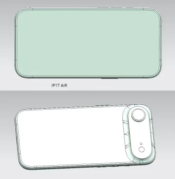 Supuesto diseño de los iPhone 17 Air