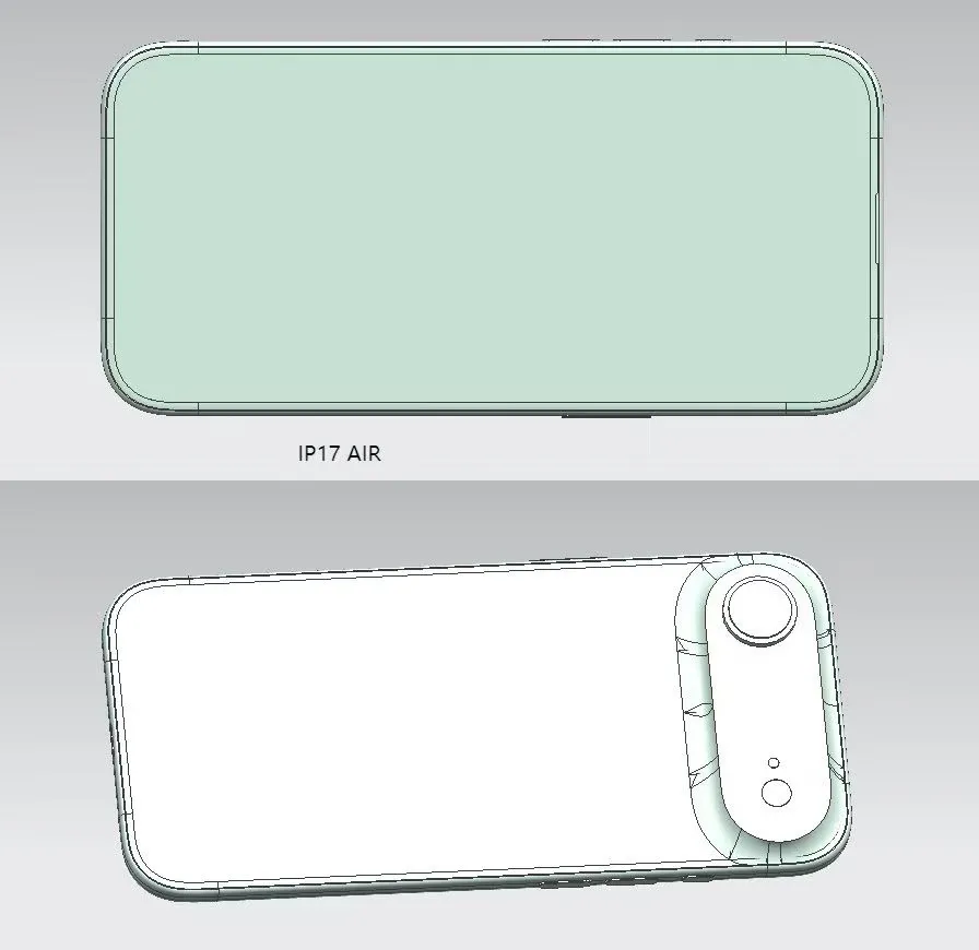 Supuesto diseño de los iPhone 17 Air