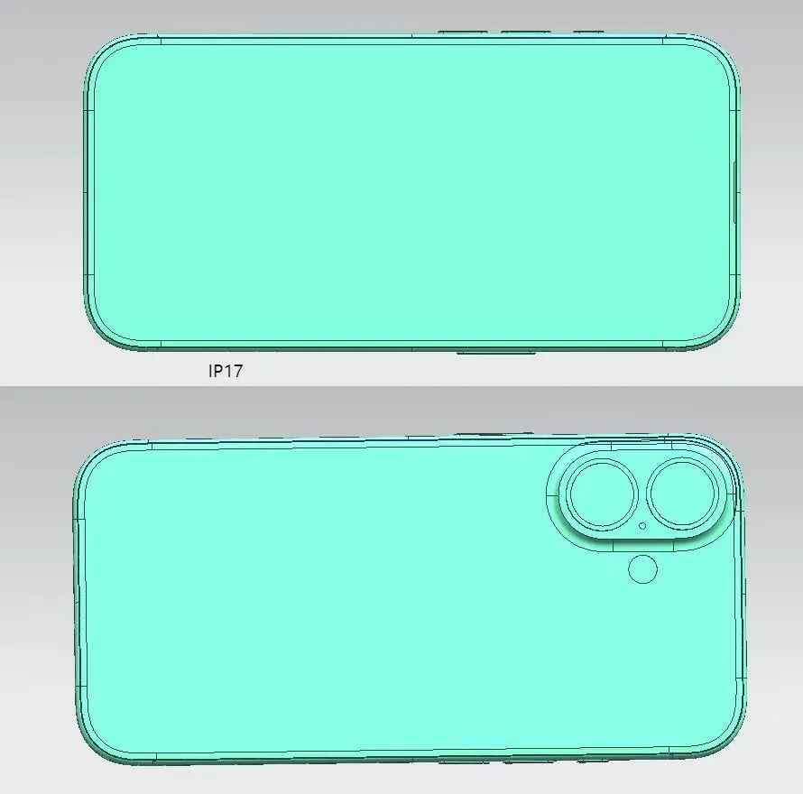 Supuesto diseño de los iPhone 17