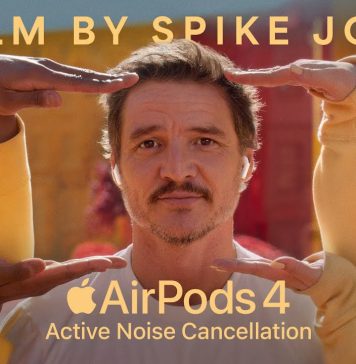 Anuncio de Apple para los AirPods 4 protagonizado por Pedro Pascal