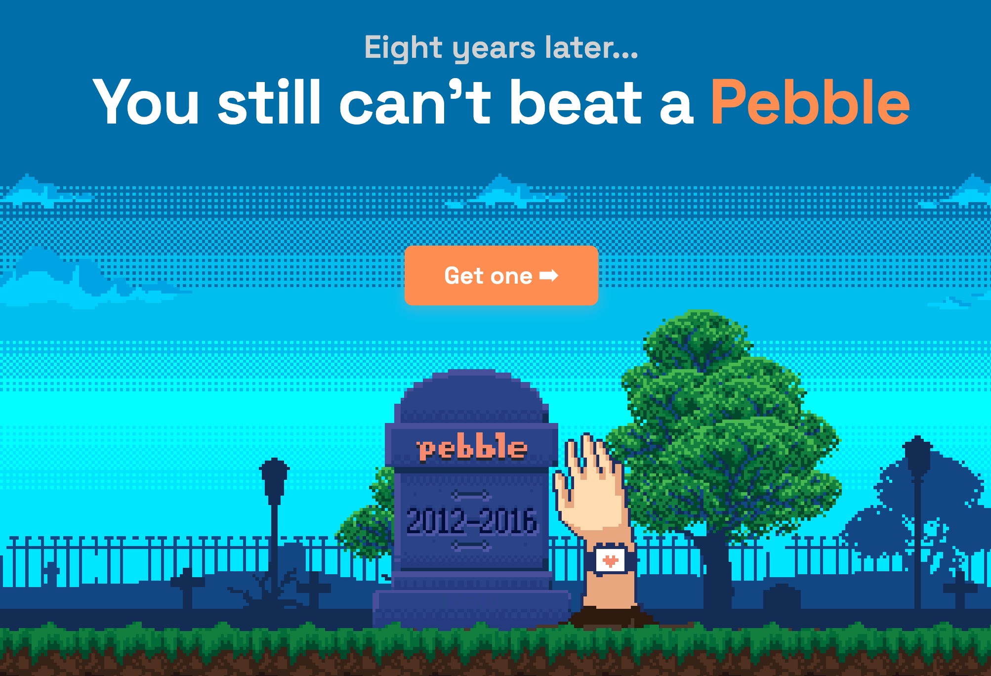 No puedes con los Pebbles, la nueva web pixelada que relanza estos relojes