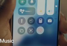 Music Haptics activado en el centro de control de iOS para que el iPhone vibre sutilmente con el ritmo de la música