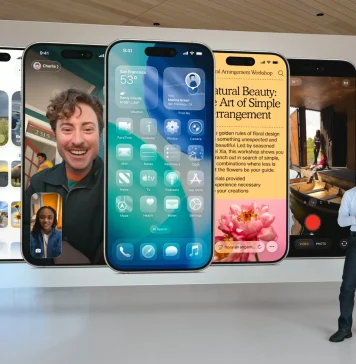 Nuevo aspecto de iOS 26 con su interfaz Liquid Glass