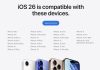 Modelos de iPhone compatibles con iOS 26 y Liquid Glass