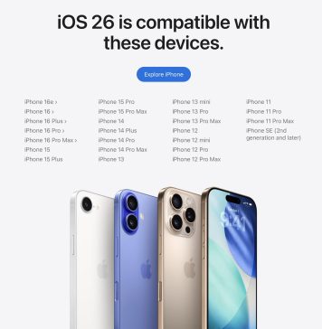 Modelos de iPhone compatibles con iOS 26 y Liquid Glass