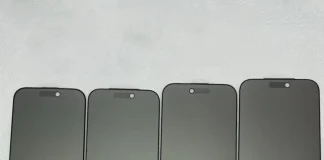 Protectores para la pantalla del iPhone 17 muestran que en el caso del iPhone 17 Air la cámara frontal está posicionada a la izquierda en lugar de a la derecha de la Dynamic Island
