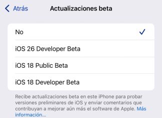 iOS 26 beta ya disponible en la sección de betas en actualizaciones