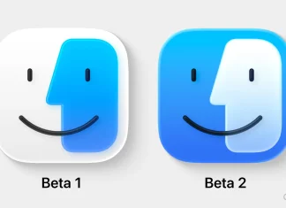 Diseño del icono de Finder en macOS Tahoe beta 1 y beta 2
