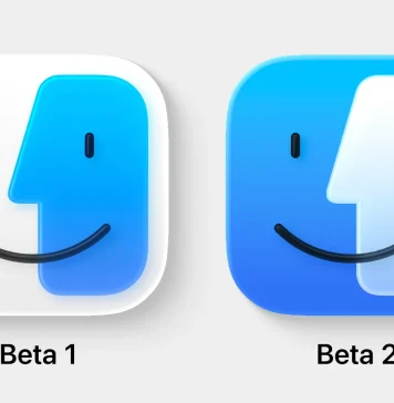 Diseño del icono de Finder en macOS Tahoe beta 1 y beta 2