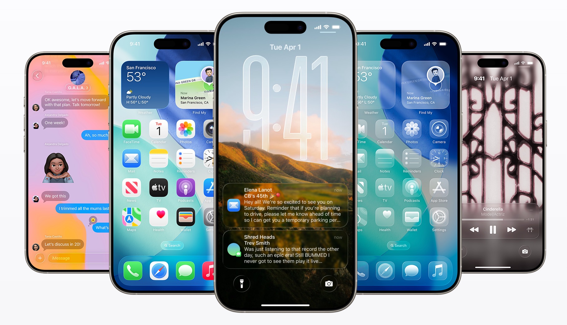iOS 26 con nueva interfaz Liquid Glass
