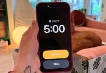 Parando una alarma en la App de Reloj de Apple en iOS 26