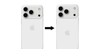 El logo de Apple podría quedar posicionado un poco más abajo, centrado verticalmente en el espacio libre que deja el nuevo diseño del iPhone 17
