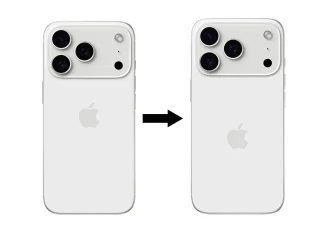 El logo de Apple podría quedar posicionado un poco más abajo, centrado verticalmente en el espacio libre que deja el nuevo diseño del iPhone 17