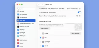 macOS Tahoe beta 2 tiene una nueva opción para poner un fondo en el menú superior de la pantalla