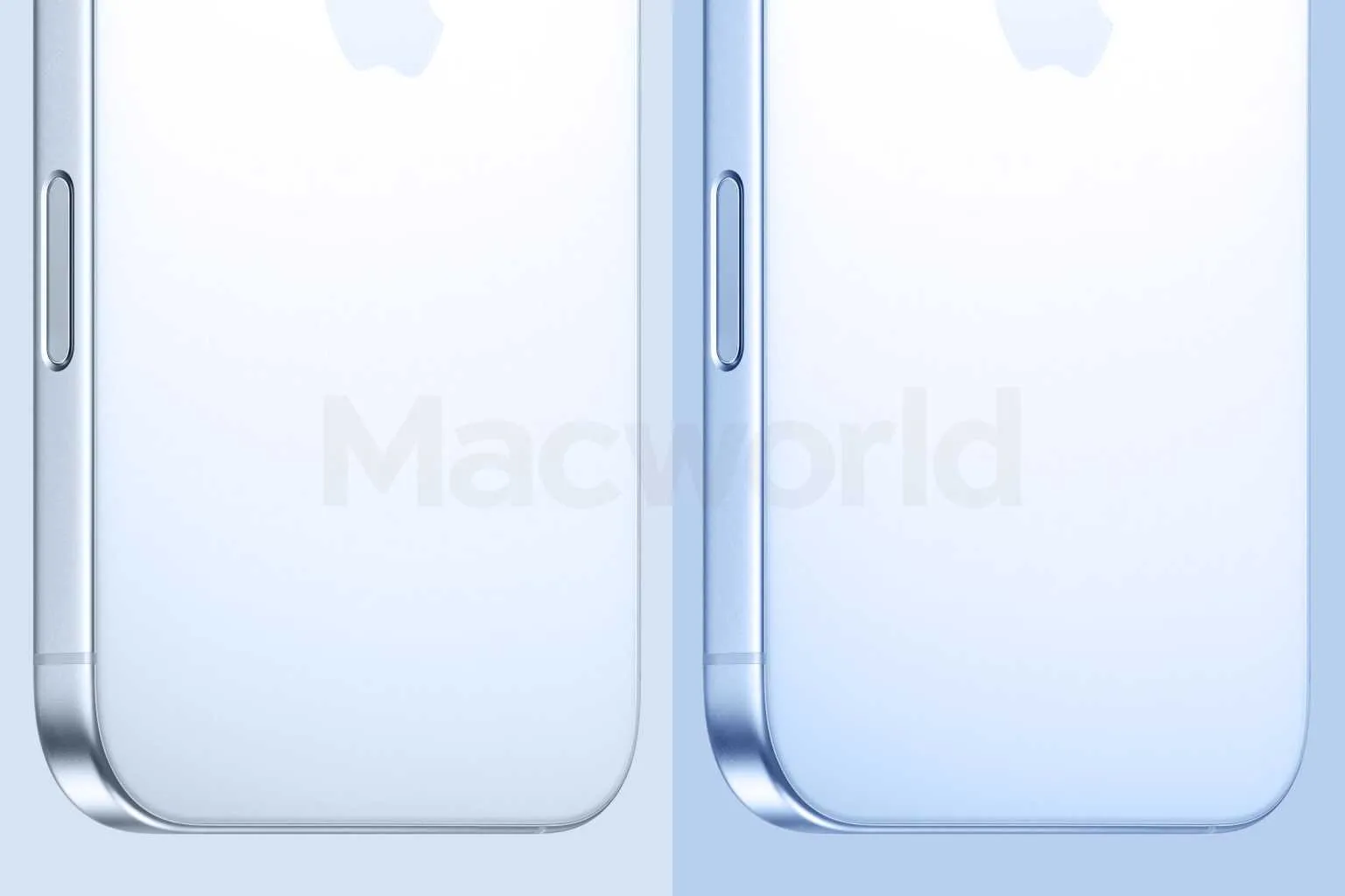Diferencia entre los azules claro del iPhone 17 Air y iPhone 17 normal