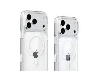 Montaje fotográfico mostrando cómo podrían ser el iPhone 17 Pro Max y el iPhone 17 Pro