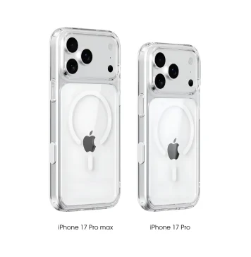 Montaje fotográfico mostrando cómo podrían ser el iPhone 17 Pro Max y el iPhone 17 Pro